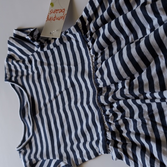 2T Toddler Girl Dress, Jumping Beans Navy & White Striped - Picture 2 of 5